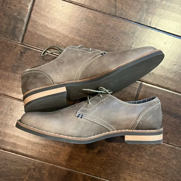 Penguin Men's Brown Leather Shoes size 10.5 - Picture 4 of 8